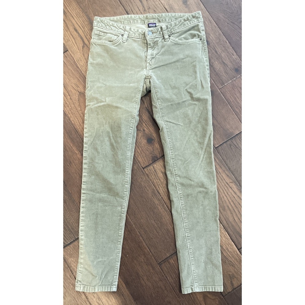Patagonia Corduroy Pants Women's Size 29 Green Organic Cotton Regular Fit